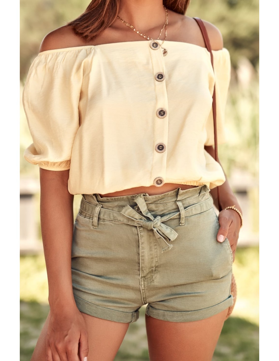 Khaki denim shorts 66000 - Online store - Boutique